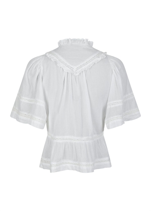 Evienne s voile top Hvid Neo Noir 